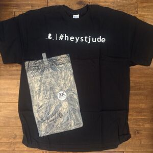 New! St. Jude Children's Research Hospital T-shirt #heystjude Tee XXL Black HTF